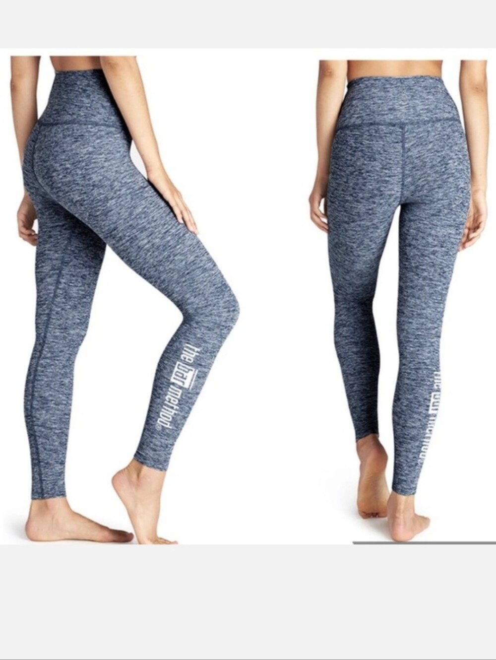 Beyond The Bar Method YogaSpacedye Take me Higher Long Legging White Valor